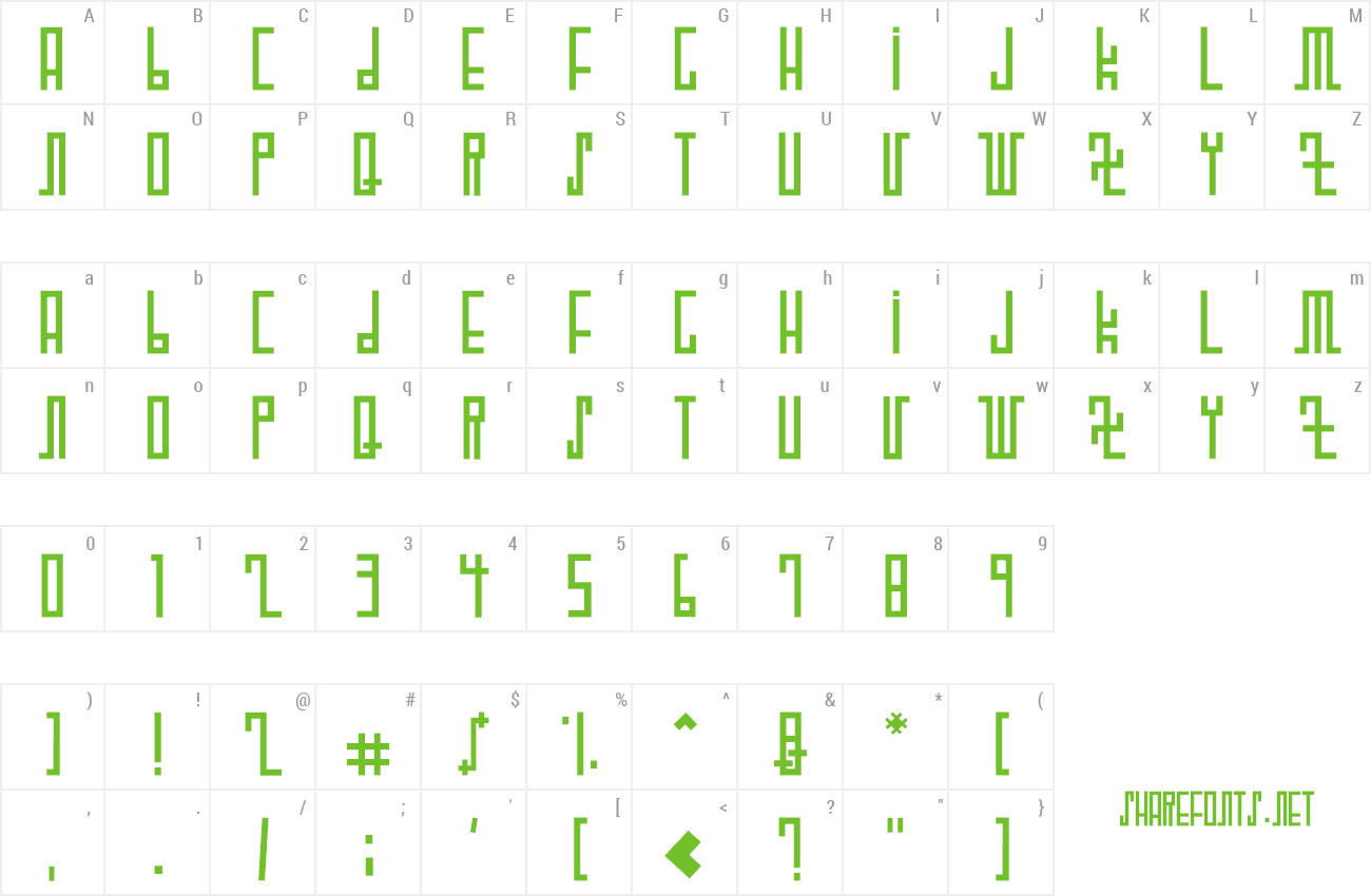 Font WOODCUTTER FUTURE preview